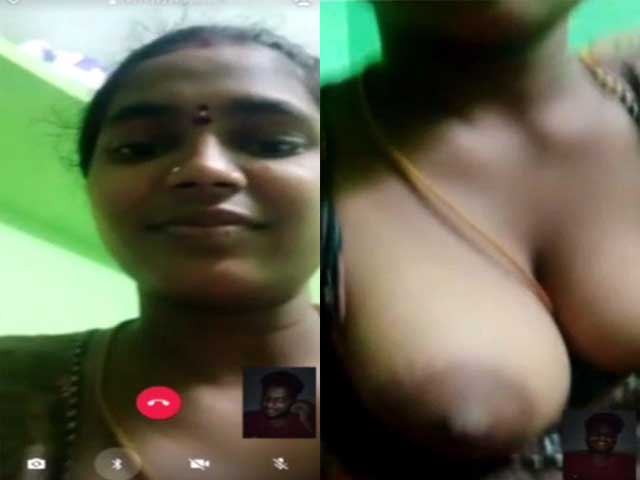 south Indian wife shows her boobs on video