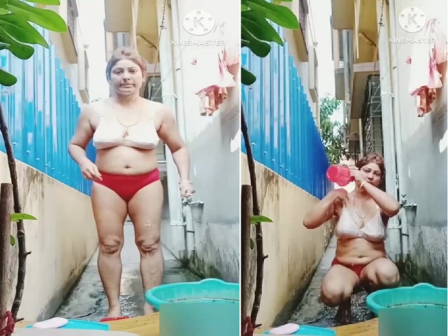 Youtube Chitra nude bath outdoors viral