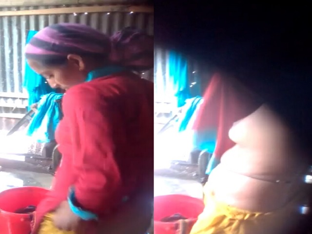Bengali girl after bath hidden cam sex